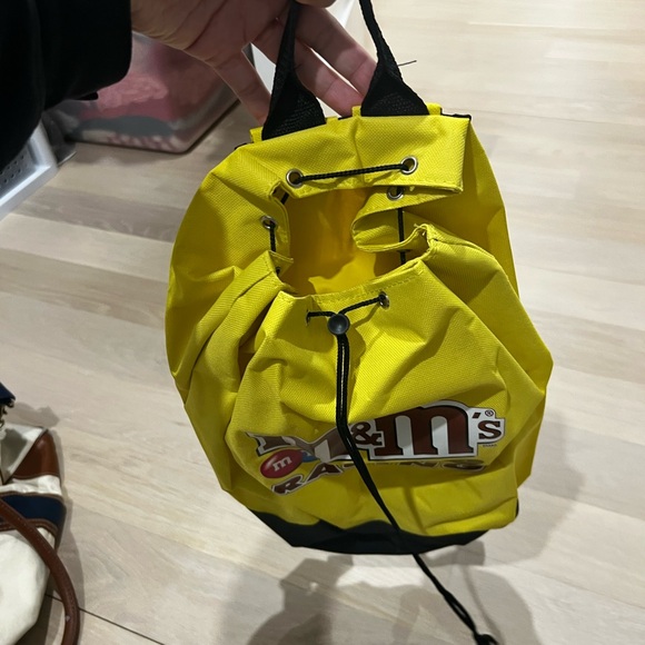 M&M's Racing Yellow Drawstring Backpack - Picture 3 of 6